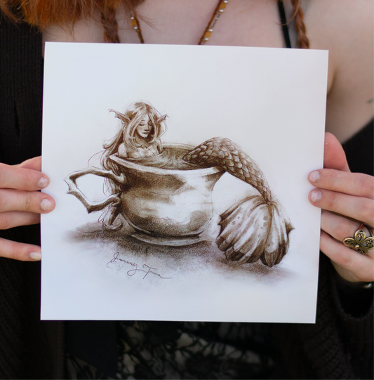 Happy Mermaid Print