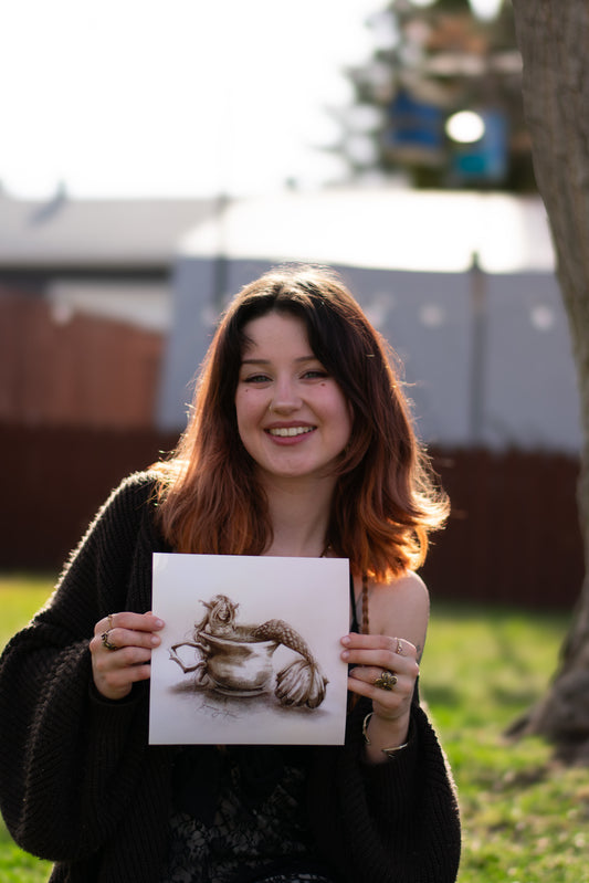 Happy Mermaid Print
